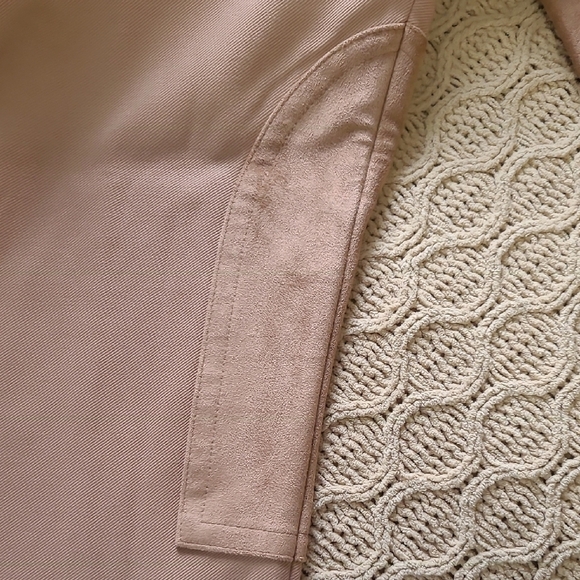 Talbots Tan Equestrian-themed Dalton Pants w/ Faux-Suede Patch - Size 16 - Picture 4 of 9